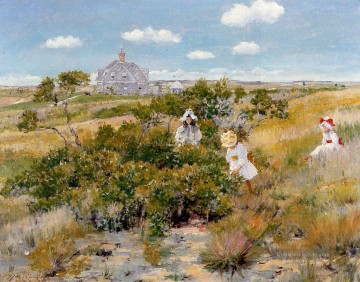  impressionismus - die Bayberry Bush aka Chase Homestead Shinnecock Impressionismus William Merritt Chase Szenerie